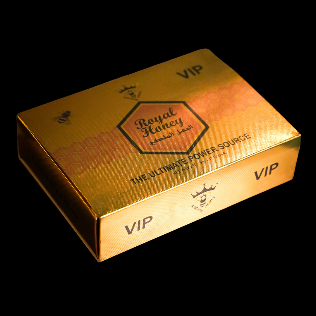 Kingdom Honey - Royal Honey  VIP, THE ULTIMATE POWER SOURCE (Box of 12 Sachets 20 Gram Each) image 1 of 2